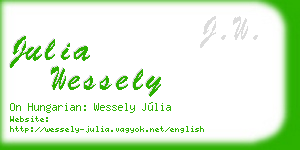 julia wessely business card